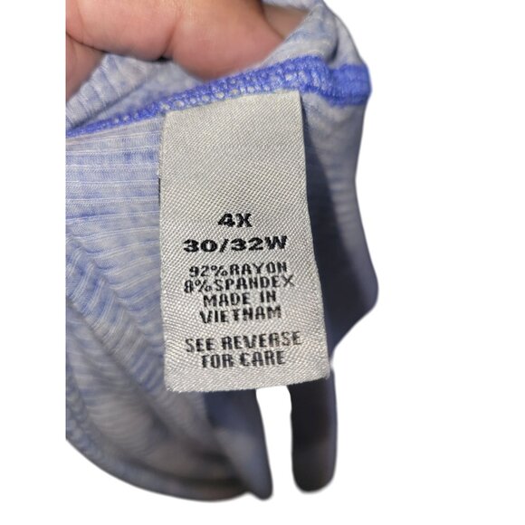 CATHERINE'S PLUS SIZE 4X Tie-Dye Blue Tunic Top l Summer outdoor breathable - Picture 7 of 8